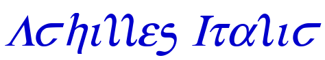 Achilles Italic шрифт